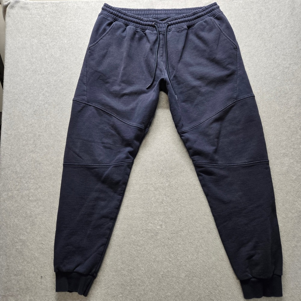 American Tall Mens Jogger Sweatpants Navy Blue Fleece XL Tall